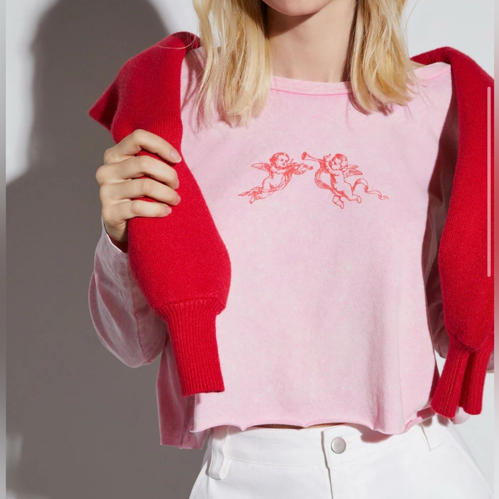 NWT VICI Cupid's Arrow Graphic Long Sleeve Tee